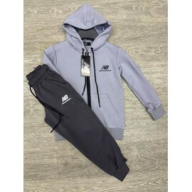 Костюм дитячий спортивний на хлопчика 223-1-94-1NB  grey-black р.4-8 "MirWear kids" недорого оптом від прямого постачальника