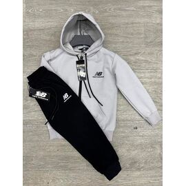 Костюм дитячий спортивний на хлопчика 223-1-94-1NB l.grey-black р.4-8 "MirWear kids" недорого оптом від прямого постачальника