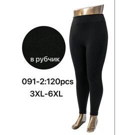 Фотография Лосины женские 091-2 black р.3XL-6XL "Hoan" недорого оптом от прямого поставщика