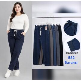 Штани жіночі утеплені 582 mix р.4XL-8XL "Hoan" недорого оптом від прямого постачальника