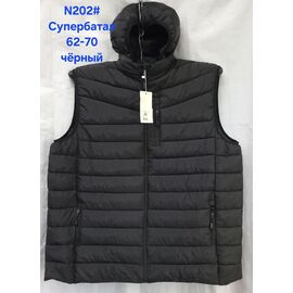 Фотография Жилетка мужская N202 black р.62-70 "Hoan" недорого оптом от прямого поставщика