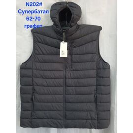 Фотография Жилетка мужская N202 d.grey р.62-70 "Hoan" недорого оптом от прямого поставщика