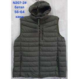 Фотография Жилетка мужская N207-2 khaki р.56-64 "Hoan" недорого оптом от прямого поставщика