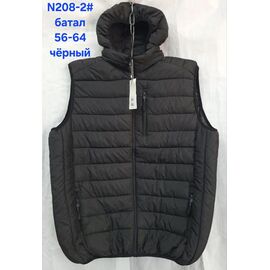 Фотография Жилетка мужская N208-2 black р.56-64 "Hoan" недорого оптом от прямого поставщика