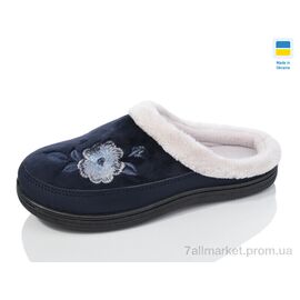 Фотография Тапки женские для дома Весна/осень T1 т.синій (8 пар р.37-41) "Lot Shoes" недорого оптом от прямого поставщика