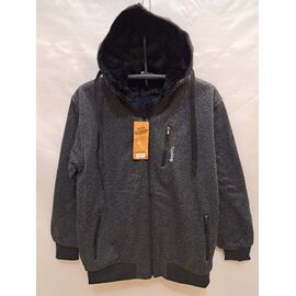 Фотография Кофта спортивная мужская 703 d.grey р.XL-5XL "ZERO" недорого оптом от прямого поставщика