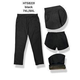 Фотография Лосины женские тёплые G121-8231 black р.3XL-8XL "ZERO" недорого оптом от прямого поставщика