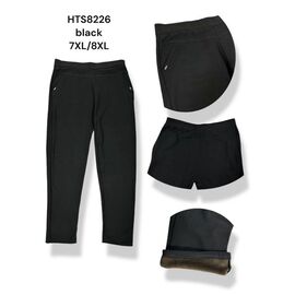 Фотография Лосины женские тёплые G124-8226 black р.3XL-8XL "ZERO" недорого оптом от прямого поставщика