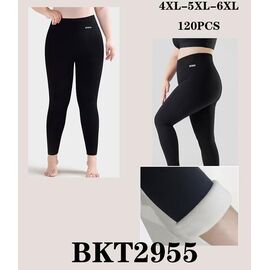 Фотография Лосины женские тёплые G136-2955 black р.4XL-6XL "ZERO" недорого оптом от прямого поставщика