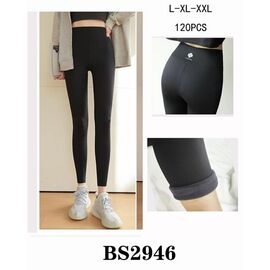 Фотография Лосины женские тёплые G139-2946 black р.4XL-6XL "ZERO" недорого оптом от прямого поставщика