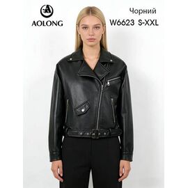 Куртка жіноча демісезонна W6623 black р.S-2XL "Immei" недорого оптом від прямого постачальника
