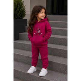 Костюм дитячий спортивний теплий на дівчинку 995 fuchsia р.98-116 "Marimaks" недорого оптом від прямого постачальника