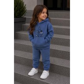 Костюм дитячий спортивний теплий на дівчинку 995 blue р.98-116 "Marimaks" недорого оптом від прямого постачальника