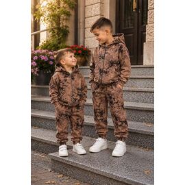 Костюм дитячий спортивний теплий на хлопчика 1076 beige р.92-116 "Marimaks" недорого оптом від прямого постачальника