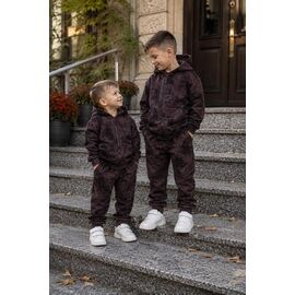 Костюм дитячий спортивний теплий на хлопчика 1076 brown р.92-116 "Marimaks" недорого оптом від прямого постачальника