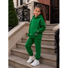 Костюм дитячий спортивний теплий на дівчинку 999 green р.122-140 "Marimaks" недорого оптом від прямого постачальника