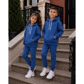 Фотография Костюм детский спортивный тёплый унисекс 104 d.blue р.122-140 "Marimaks" недорого оптом от прямого поставщика