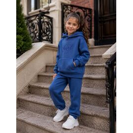 Фотография Костюм детский спортивный тёплый на девочку 1002 blue р.122-140 "Marimaks" недорого оптом от прямого поставщика