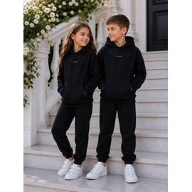 Фотография Костюм детский спортивный тёплый унисекс 1006-1 black р.146-164 "Marimaks" недорого оптом от прямого поставщика