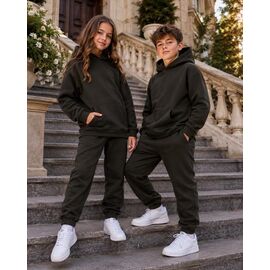 Фотография Костюм детский спортивный тёплый унисекс 173 khaki р.146-164 "Marimaks" недорого оптом от прямого поставщика