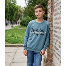 Фотография Свитер детский на мальчика M903 l.blue р.13-16 "MMZ" недорого оптом от прямого поставщика