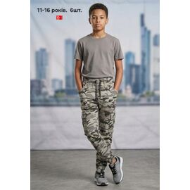 Фотография Штаны детские на мальчика M915 khaki р.11-16 "MMZ" недорого оптом от прямого поставщика