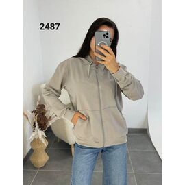 Кофта спортивна жіноча 2487 l.grey р.46-52 "FSN" недорого оптом від прямого постачальника