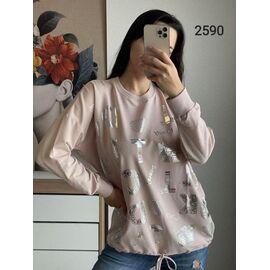 Светр жіночий 2590 beige р.48-54 "FSN" недорого оптом від прямого постачальника