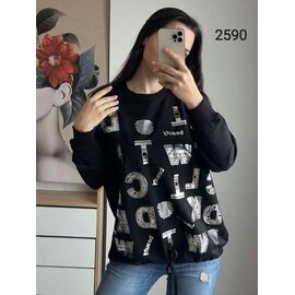 Светр жіночий 2590 black р.48-54 "FSN" недорого оптом від прямого постачальника
