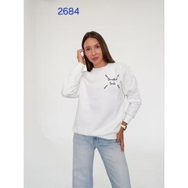 Светр жіночий 2684 white р.46-52 "FSN" недорого оптом від прямого постачальника