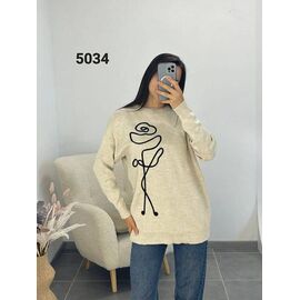 Светр жіночий 5034 beige р.46-52 "FSN" недорого оптом від прямого постачальника