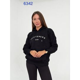 Худі жіноче 6342 black р.44-50 "FSN" недорого оптом від прямого постачальника
