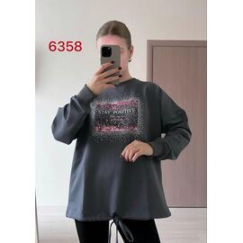 Светр жіночий 6358 d.grey р.48-54 "FSN" недорого оптом від прямого постачальника