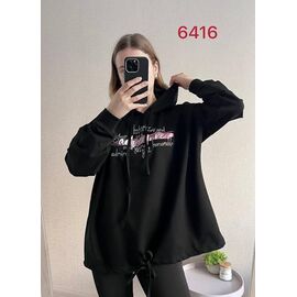 Светр жіночий 6416 black р.52-58 "FSN" недорого оптом від прямого постачальника