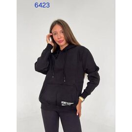 Худі жіноче 6423 black р.46-52 "FSN" недорого оптом від прямого постачальника