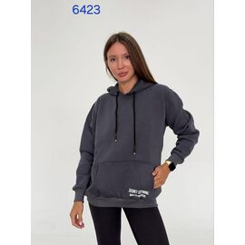 Худі жіноче 6423 d.grey р.46-52 "FSN" недорого оптом від прямого постачальника