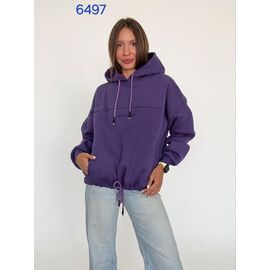 Худі жіноче 6497 purple р.48-54 "FSN" недорого оптом від прямого постачальника