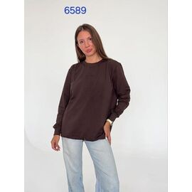 Светр жіночий 6589 brown р.48-54 "FSN" недорого оптом від прямого постачальника