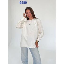 Светр жіночий 6589 white р.48-54 "FSN" недорого оптом від прямого постачальника