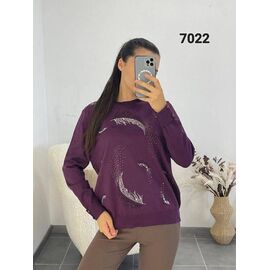 Светр жіночий 7022 purple р.46-52 "FSN" недорого оптом від прямого постачальника