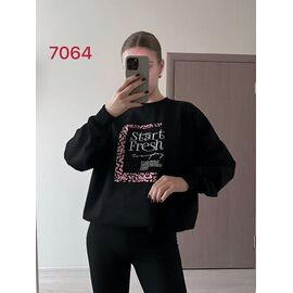 Светр жіночий 7064 black р.48-54 "FSN" недорого оптом від прямого постачальника