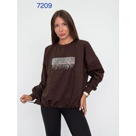 Светр жіночий 7209 brown р.48-54 "FSN" недорого оптом від прямого постачальника