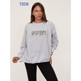 Светр жіночий 7209 l.grey р.48-54 "FSN" недорого оптом від прямого постачальника