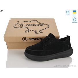 Кросівки жіночі модні Зима AWZ26804 black (8 пар р.36-40) "Restime" недорого оптом від прямого постачальника