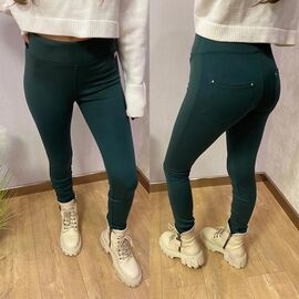 Лосини жіночі 626 green р.42-46 "VALENTINA" недорого оптом від прямого постачальника