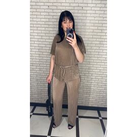 Фотография Костюм женский 012 brown р.42-52 "VALENTINA" недорого оптом от прямого поставщика