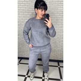 Фотография Костюм спортивный женский 085-1 grey р.50-56 "VALENTINA" недорого оптом от прямого поставщика