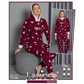 Піжама жіноча 20566 wine р.M-2XL "DONELLA" недорого оптом від прямого постачальника