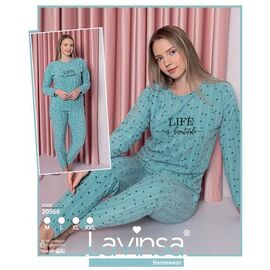 Піжама жіноча 20568 l.blue р.M-2XL "DONELLA" недорого оптом від прямого постачальника