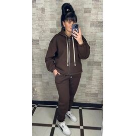 Фотография Костюм спортивный женский 091 brown р.48-56 "VALENTINA" недорого оптом от прямого поставщика